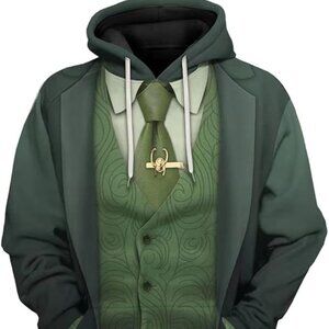 Men's 3D Captain Fashion Cosplay Hoodie Jacket - Size Small